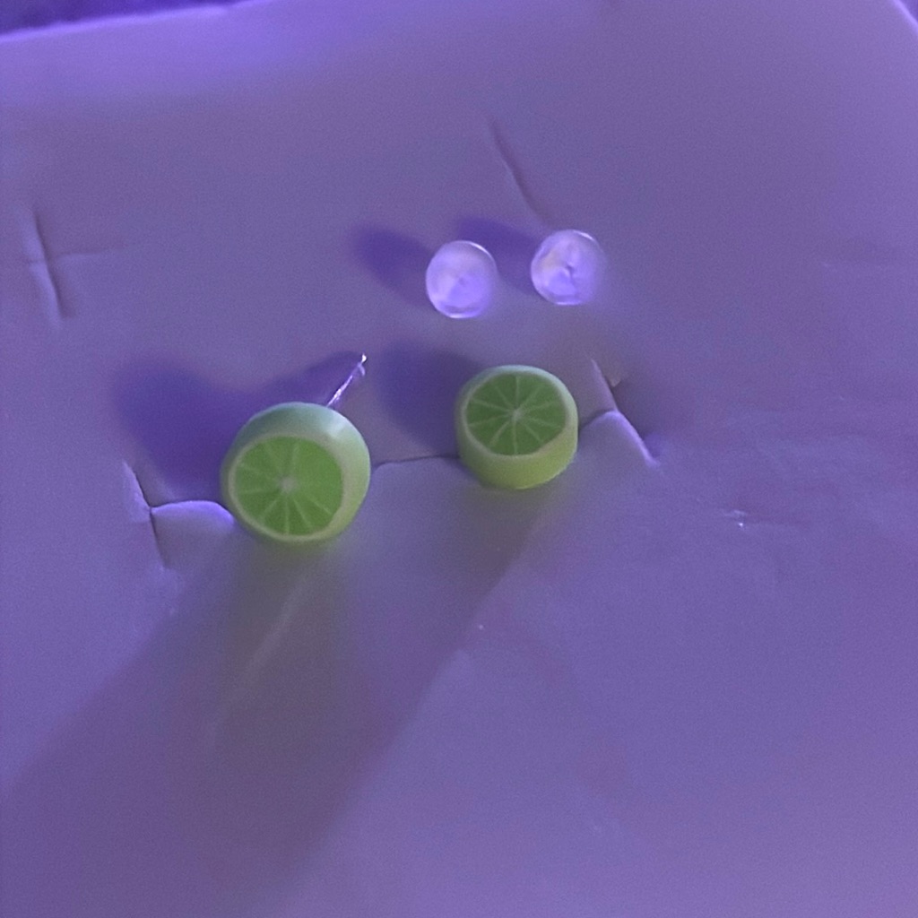 Tiny Lime Earrings
